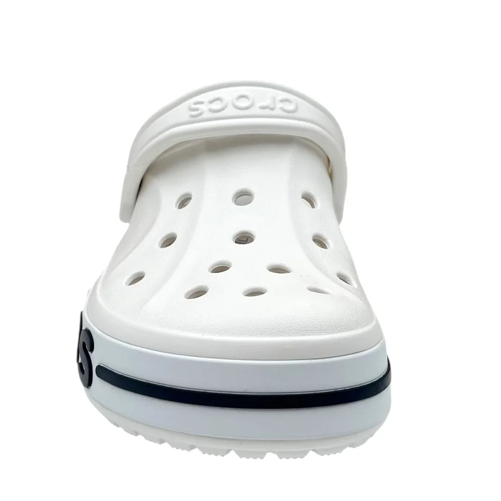 Crocs Bayaband Mens Slip-on Clog Size 8 White Navy Water‎ Friendly Lightweight